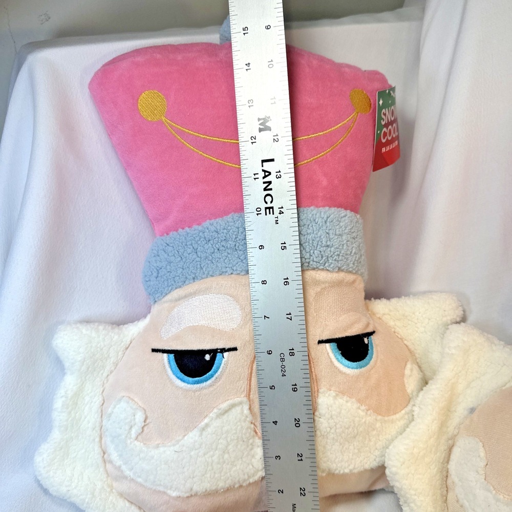 2 Christmas Nutcracker Head Throw Pillow BNWT - Picture 2 of 8